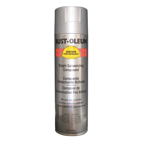 Rust-Oleum Industrial High Performance V2100 System Bright Galvanizing Compound, Aerosol Can, 6 CN, #V2117838