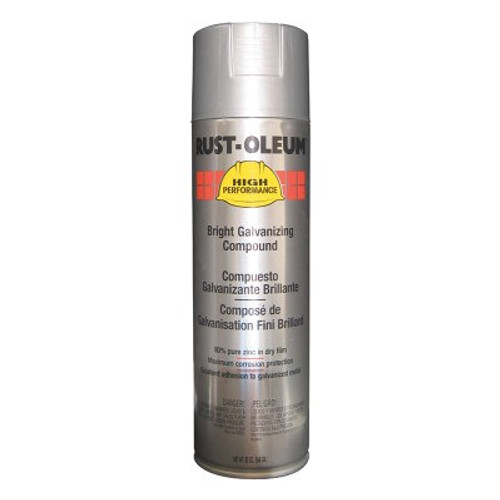 Rust-Oleum Industrial High Performance V2100 System Bright Galvanizing Compound, Aerosol Can, 6 CN/CA, #V2117838