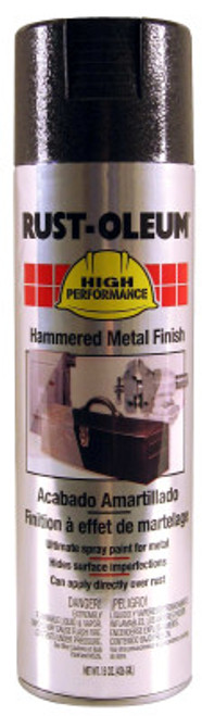 Rust-Oleum Industrial High Performance V2100 System Hammered Aerosols, 15 oz, Metal Black, 6 CAN, #209590