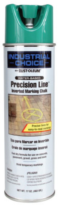 Rust-Oleum Industrial Industrial Choice MC1800 System Precision-Line Marking Chalks, 17oz, APWA Green, 12 CA, #205238