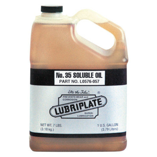 Lubriplate No. 35 Soluble Oils, 1 gal Bottle, 4/Carton, 4 GA, #L0576057