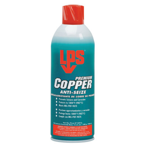 ITW Pro Brands Copper Anti-Seize Lubricants, 12 oz Aerosol Can, 12 CAN, #2916