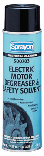 Krylon Industrial Electric Motor Safety Solvent & Degreasers, 19.3 oz Aerosol Can, 12 CAN, #S00703000