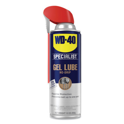 WD-40 Specialist Spray & Stay Gel, 10 oz, Aerosol Can, 6 CA, #300103