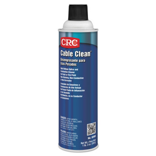 CRC Cable Clean High Voltage Splice Cleaner, 20 oz Aerosol Can, 12 CAN, #2069