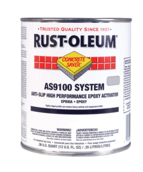 Rust-Oleum Industrial 1 Gal A-S/HP Flr Coating Kt Sfty Ylw, 1 KT, #AS9144425
