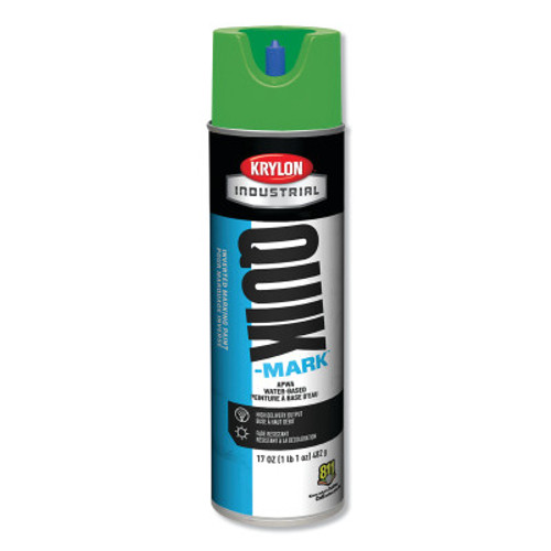 Krylon Industrial Quik-Mark? APWA Water-Based Inverted Marking Paint, 12oz Aerosol, Green, 12 CA, #A03904004