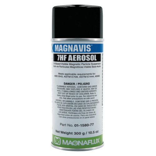 Magnaflux Magnavis 7HF BK Visible Magnetic Particle Wet Method Prepared Bath, 16oz Aerosol, 12 CAN, #1158078