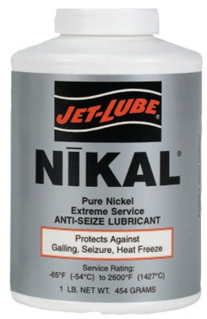 Jet-Lube Nikal High Temperature Anti-Seize & Gasket Compounds, 1/2 lb Can, 1 CN, #13602 Jet-Lube Nikal High Temperature Anti-Seize & Gasket Compounds, 1/2 lb Can, 1 CN, #13602