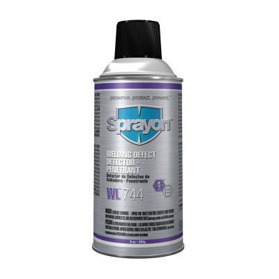 Krylon Industrial WL 744 and WL 745 Welding Defect Detection Systems, 9 oz Aerosol Can, Penetrant, 12 CAN, #SC0744000