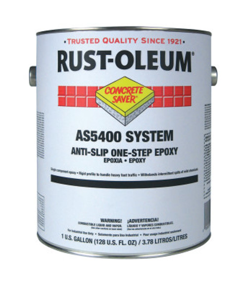 Rust-Oleum Industrial 1 Gal A-S/O-S Floor Coating Slvr Gry, 2 CA, #AS5482402