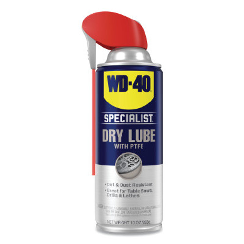 WD-40 Specialist Dirt & Dust Resistant Dry Lube Spray, 10 oz, Aerosol Can, 6 CA, #300059