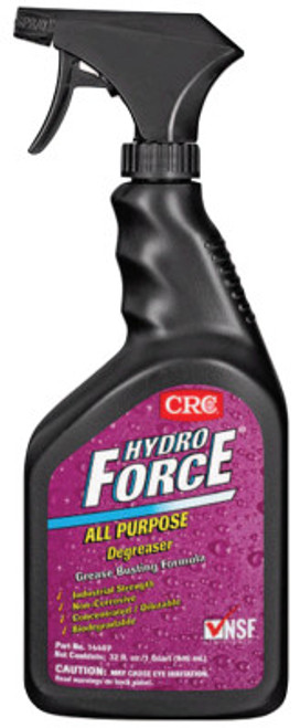 CRC HydroForce All Purpose Cleaner/Degreasers, 30 oz Trigger Spray Bottle, 12 BTL, #14407