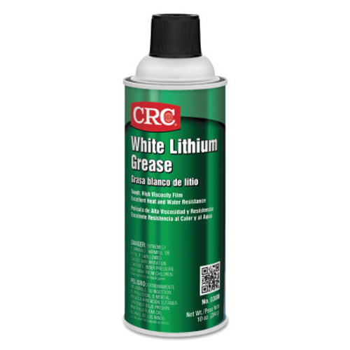 CRC White Lithium Grease, 16 oz Aerosol Can, NLGI Grade 2, 12 CAN, #3080