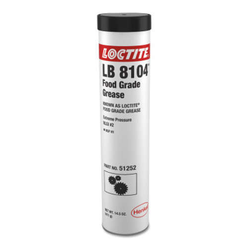 Loctite Food Grade Grease, 14 1/2 oz, Cartridge, 1 CTG, #209754