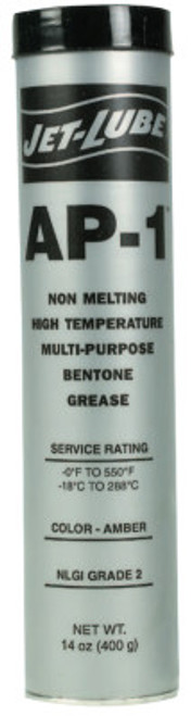 Jet-Lube AP-1 Hi-Temp Multi-Purpose Grease, 14 oz, Cartridge, 10 CTG, #31550