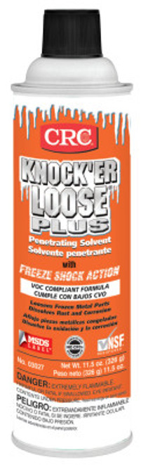 CRC Knock'er Loose Plus Penetrating Solvents, 11 1/2 oz Aerosol Can, 12 EA, #3027