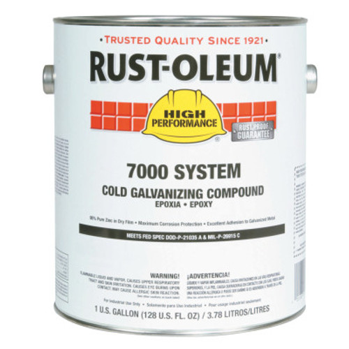 Rust-Oleum Industrial 7000 System Cold Galvanizing Compound, 1 gal Can, 2 GA, #206193