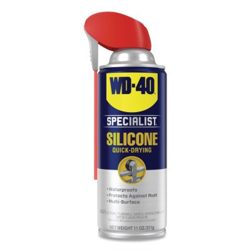 WD-40 Specialist Silicone Lubricant, 11 oz Aerosol Can, 6/CA, #300012