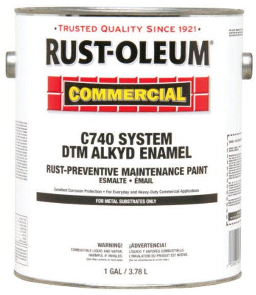 Rust-Oleum Industrial Alkyd Enamel Gloss Black Rust-Preventative Maintenance Paint, 2 EA, #255554