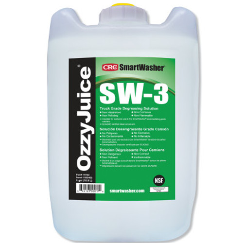 CRC OzzyJuice SW-3 Truck Grade Degreasing Solution, 5-gal Jug, 5 PA, #14720