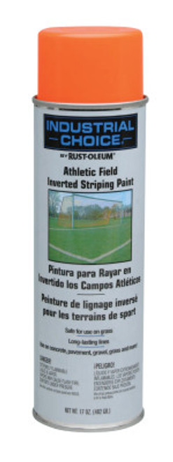 Rust-Oleum Industrial Industrial Choice AF1600 System Athletic Field Striping Paint,Fluorescent Orange, 12 CA, #257406