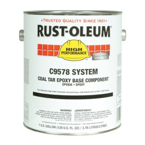 Rust-Oleum Industrial C9578 System Coal Tar Epoxy Coatings, 1 gal, 2 CA, #C9578402