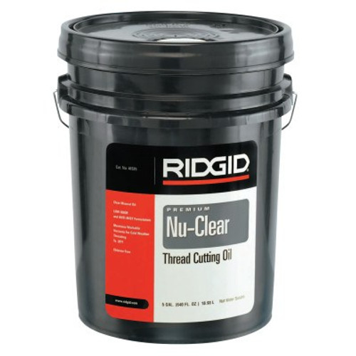 Ridgid Tool Company Thread Cutting Oils, Nu-Clear, 5 gal, 5 GA/PA, #41575 Ridgid Tool Company Thread Cutting Oils, Nu-Clear, 5 gal, 5 GA/PA, #41575