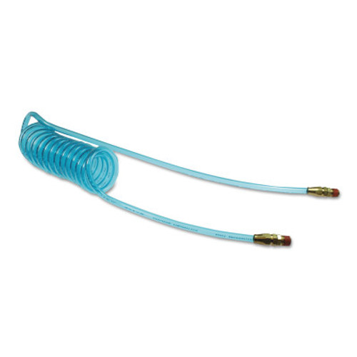 FLEXEEL Reinforced Polyurethane Air Hose with Reusable Strain Relief  Fitting - Blue