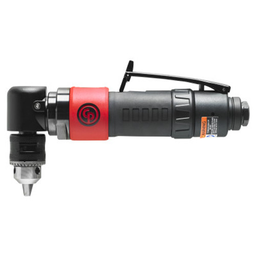 CHICAGO PNEUMATIC CP879C Reversible Drill, 3/8 in Chuck, 2,100 rpm, Keyed, 1 EA, #8941008790