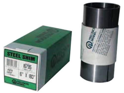 Precision Brand Steel Shim Stock Rolls, 0.00075", Low Carbon 1008/1010 Steel, 0.015" x 100" x 6", 1 RL, #16530