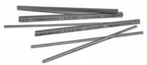 Precision Brand Square Zinc Plated Keystocks, 3/16 in x 36 in, 10 per bundle, 10 BDL, #14710