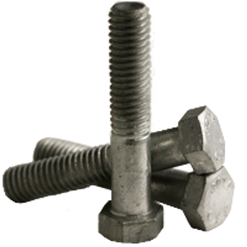 1/4"-20 x 6" Partially Threaded Hex Bolts A307 Grade A Coarse HDG (50/Pkg.)