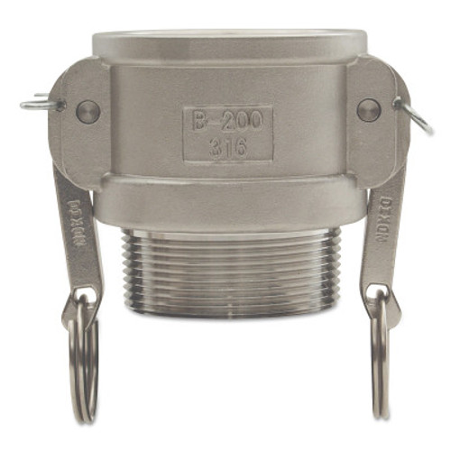 Dixon Valve Global Type B Couplers, 1 1/2 in (NPT), 316 Stainless Steel, 1 EA, #G150BSS