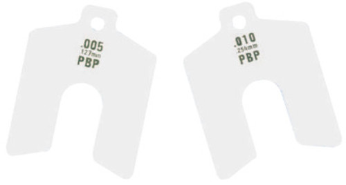 Precision Brand Decimal Slotted Shim Refill Packages, 0.0005", Stainless Steel 300, 0.01 x 3 x 3, 20 PKG, #42330