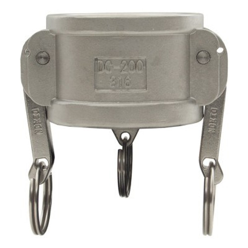 Dixon Valve Global Type DC Dust Caps, 1 in, Stainless Steel, 1 EA, #G100DCSS