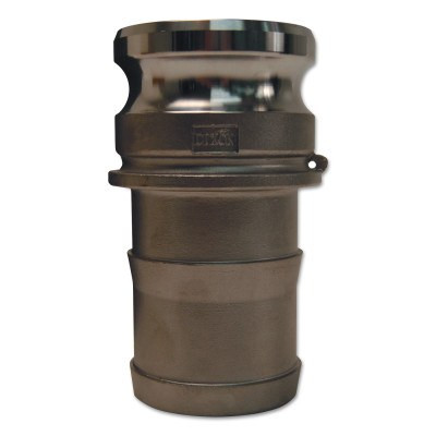 Dixon Valve Global Type E Adapters, 1 1/2 in, Hose Barb/Male, 316 Stainless Steel, 1 EA, #G150ESS