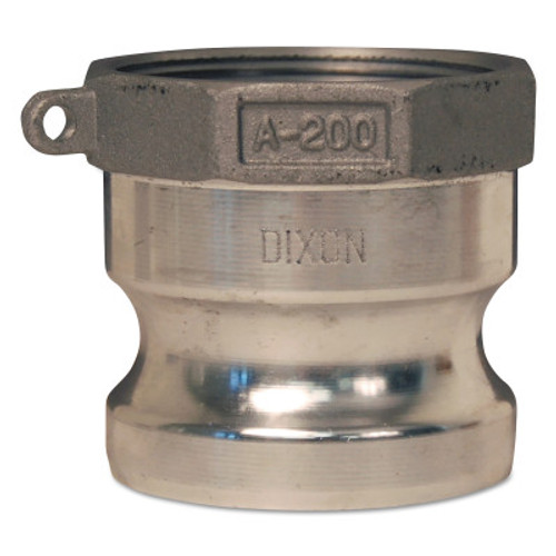 Dixon Valve Andrews/Boss-Lock Type A Cam and Groove Adapters, 2 in (NPT) Female, Aluminum, 10 EA, #200AAL