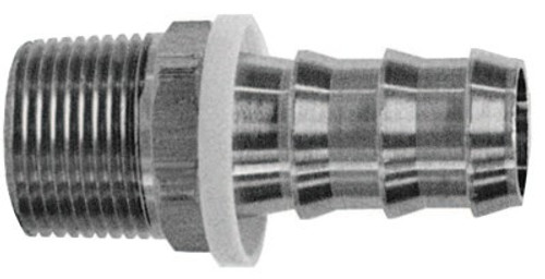 Dixon Valve Barbed Push-On Hose Fittings, 3/8 in x 1/2 in (NPT), 100 EA, #2720608C