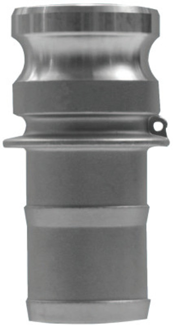 Dixon Valve Global Type E Adapters, 1 1/2 in, Hose Barb/Male, Aluminum, 1 EA, #G150EAL