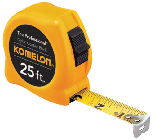 Komelon USA Professional Series Power Tapes, 1 in x 25 ft, 1 EA, #4925