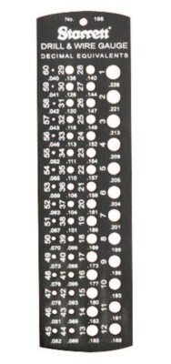 L.S. Starrett 186 DRILL & STEEL WIRE G, 3 EA, #50676