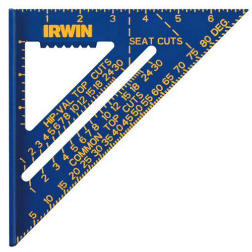 Irwin® Aluminum Rafter Squares, 12", 2 Scales, Aluminum, #IR-1794465 (5/Pkg)