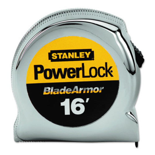 Stanley Products PowerLock Tape Measure with BladeArmor 16' x 1" #33-516 (4/Pkg.)