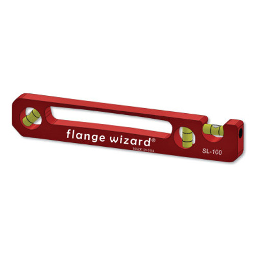 Flange Wizard Standard Pocket Levels, 9 in, 3 Vials, 1 EA, #SL100