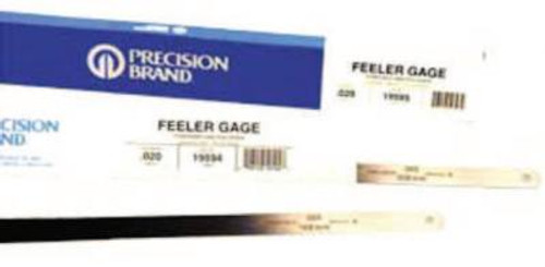 Precision Brand Flat Length Steel Feeler Gauges, 0.006 in, 12 in Length, 12 EA, #19285 Precision Brand Flat Length Steel Feeler Gauges, 0.006 in, 12 in Length, 12 EA, #19285