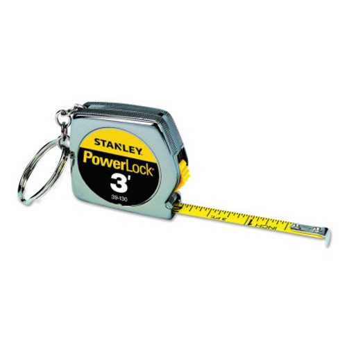 Stanley Products PowerLock Key Tape Measure, 3' x 1/4" #39-130 (6/Pkg.)