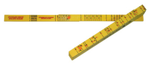 U.S. Tape Rhino Folding Rulers, 6 ft, Fiberglass, Brick Spacing, 6 EA, #55110