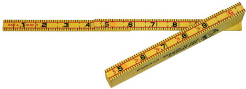 U.S. Tape Rhino Folding Rulers, 6 ft, Fiberglass, Engineer's in 10ths, 1 EA, #55125