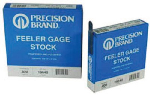 Precision Brand Coil Steel Feeler Gauges, 0.004 in, 25 ft Length, 25 FT/COIL, #19240